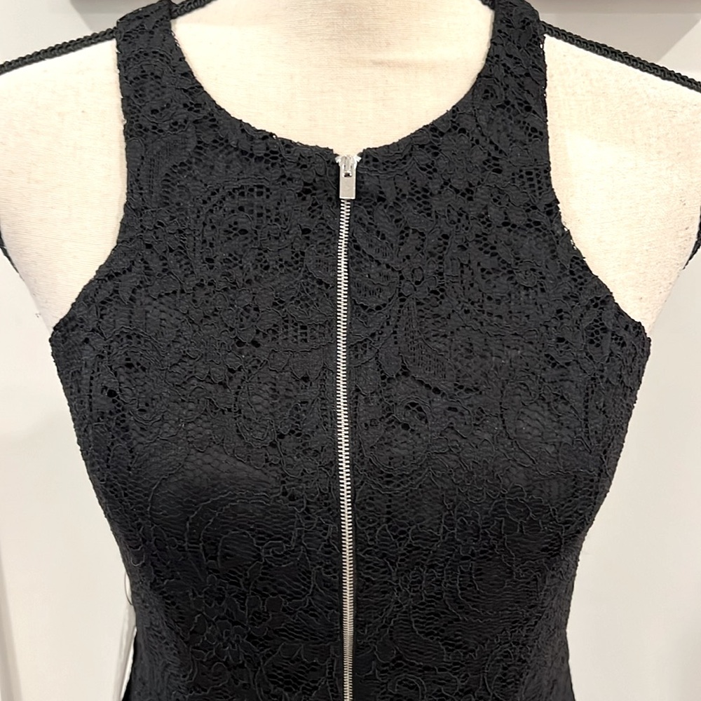 Express Lace Overlay Skater Dress - Picture 3 of 10